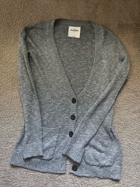 Vintage 2000’s Abercrombie kids women’s xs kids large gray cardigan y2k